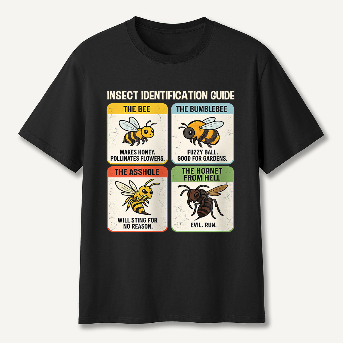 Funny Insect Identification Guide T-Shirt