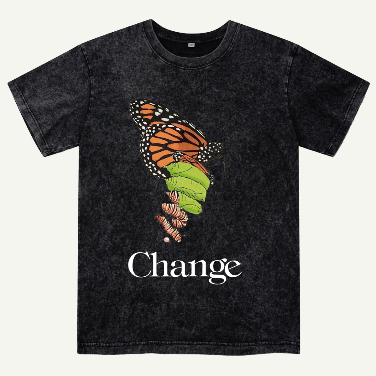 Butterfly Transformation Nature Washed T-Shirt