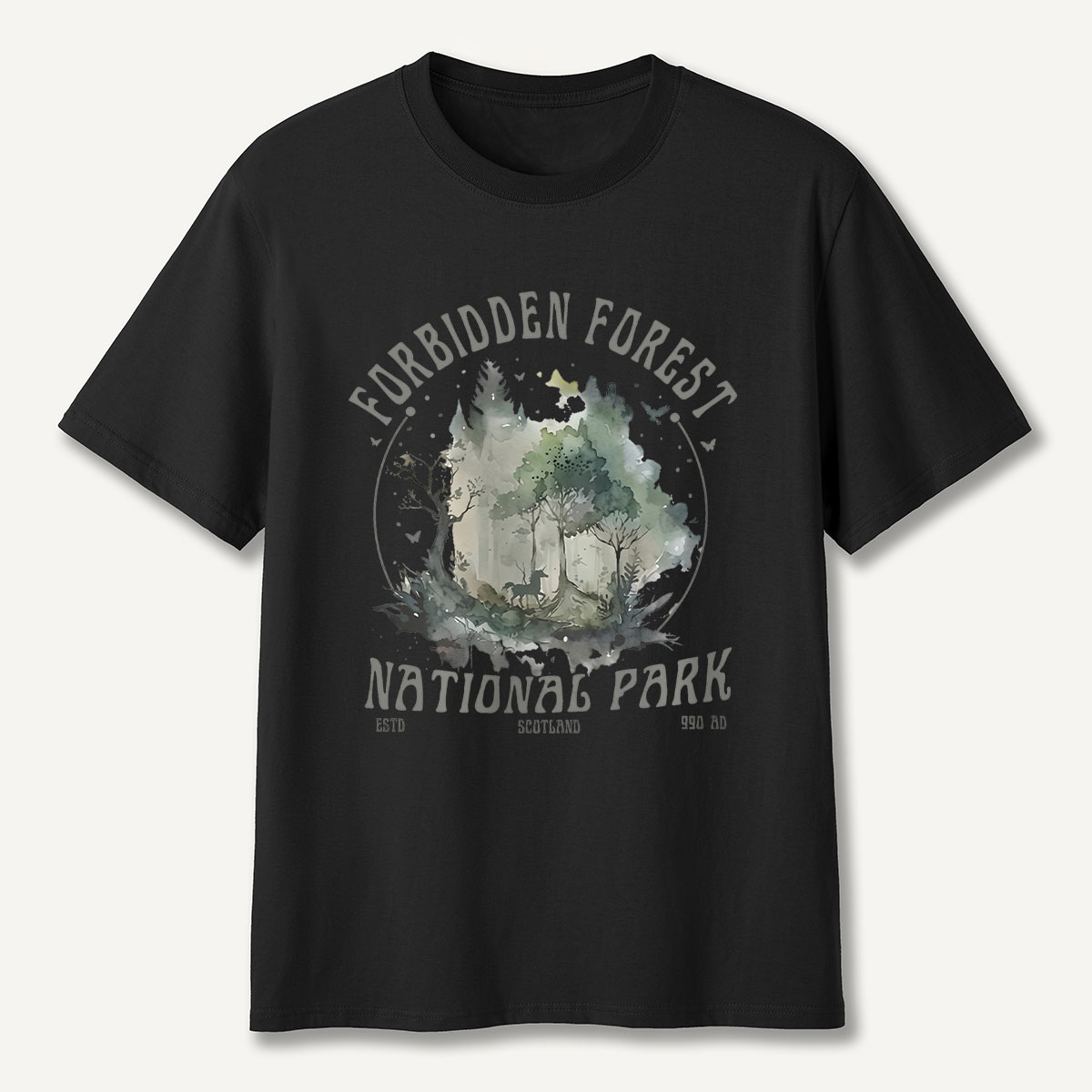 Forbidden Forest National Park Watercolor T-Shirt