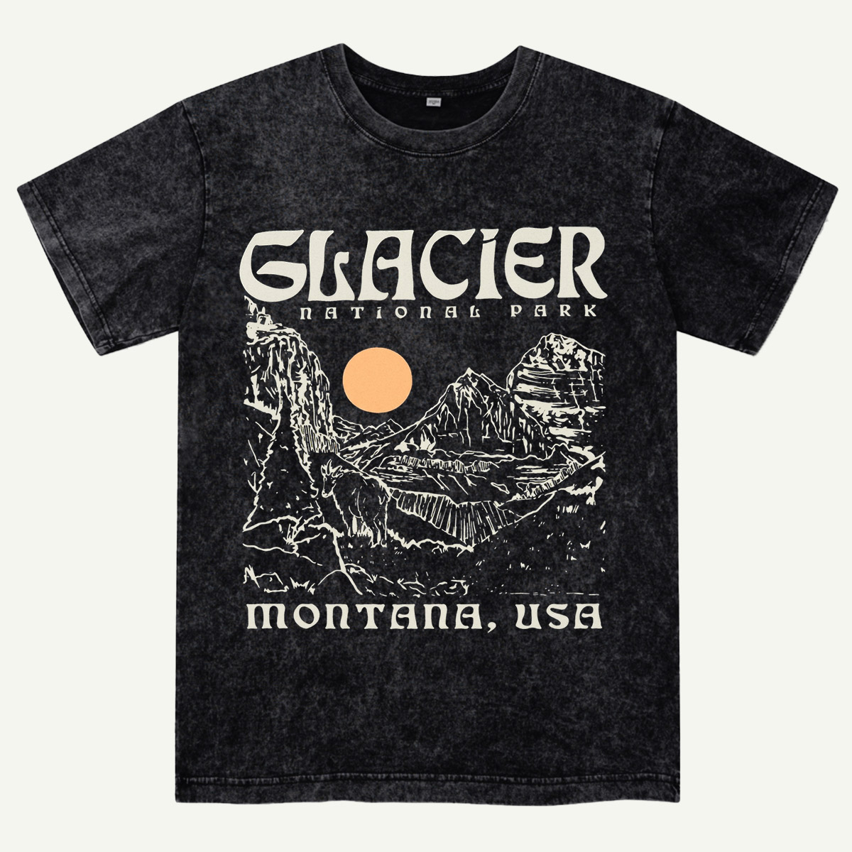 National Park Inspired Mountain Washed T-Shirt
