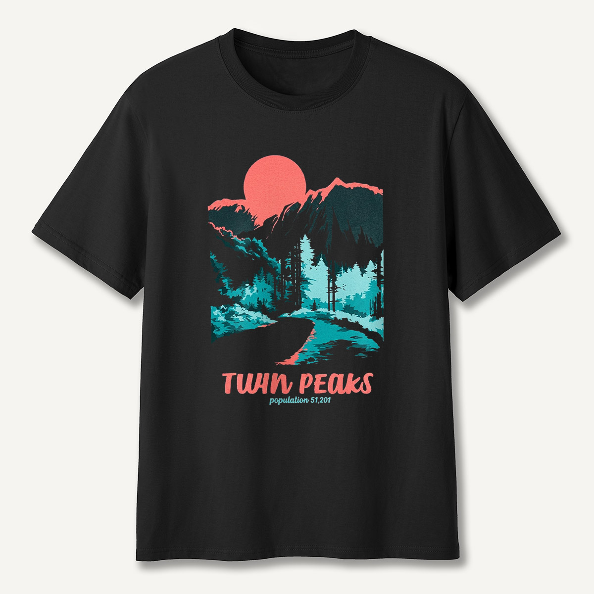 Mountain Sunset Outdoor Forest T-Shirt