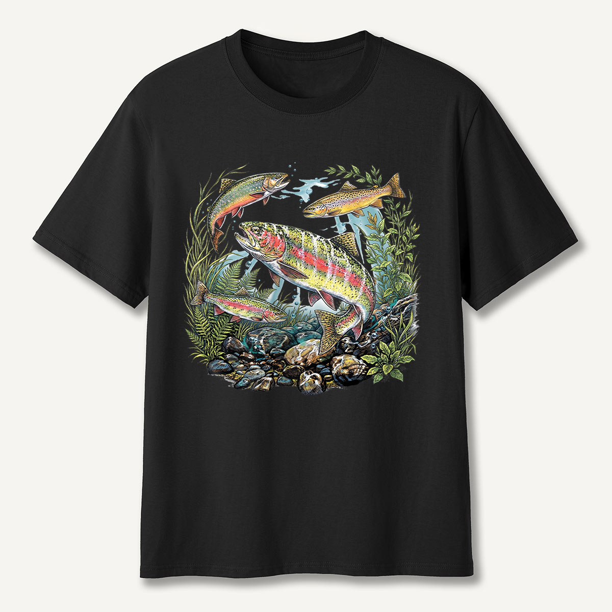 Trout Fishing Freshwater Fish Nature T-Shirt