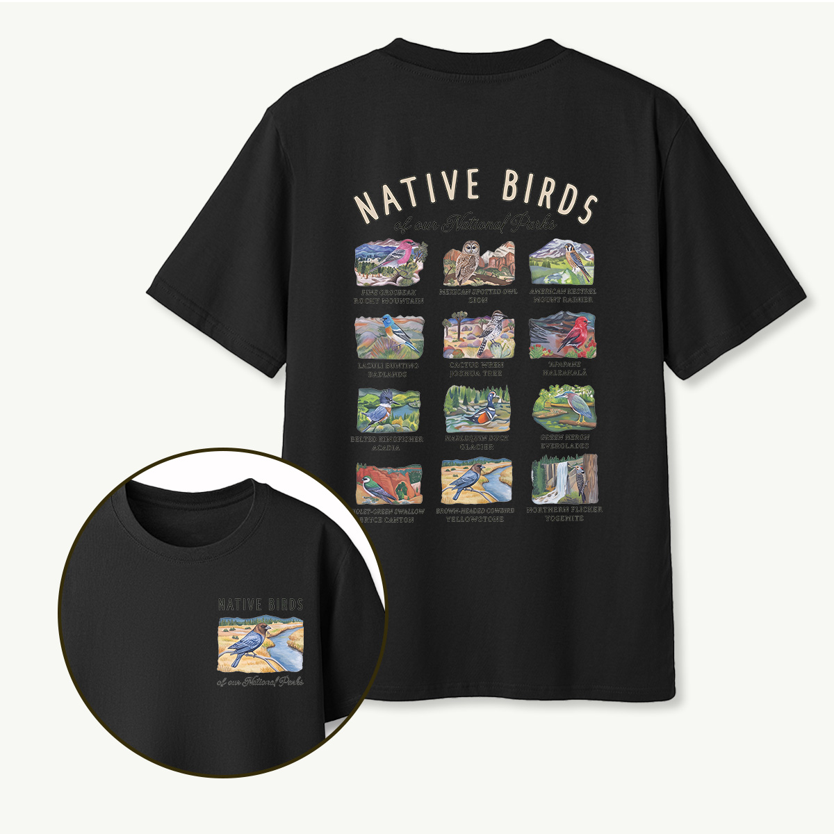 MDCTBYWY26072008 Native Birds of Our National Parks T-Shirt