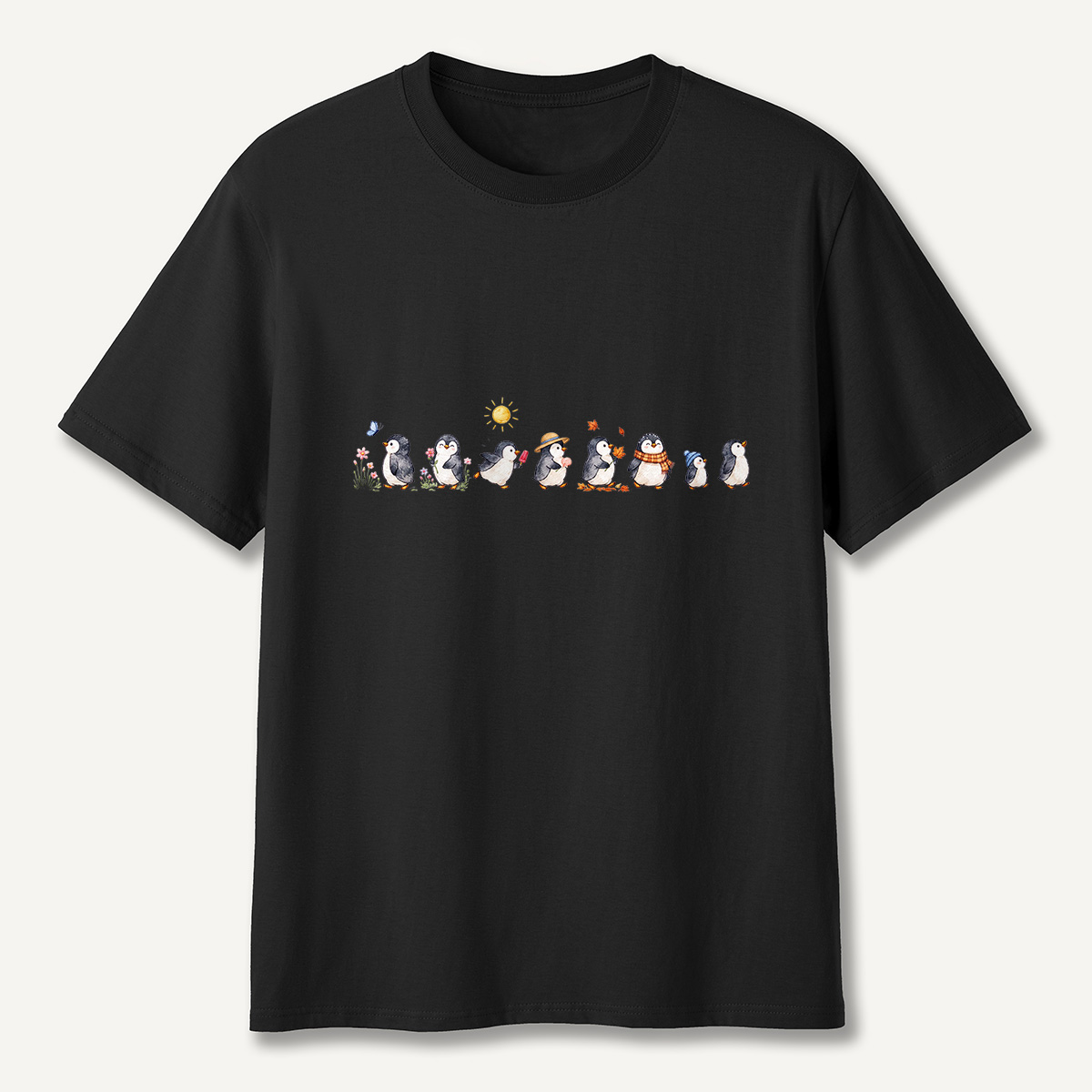 MDCTBYWY26072304 Seasonal Support Penguins T-Shirt