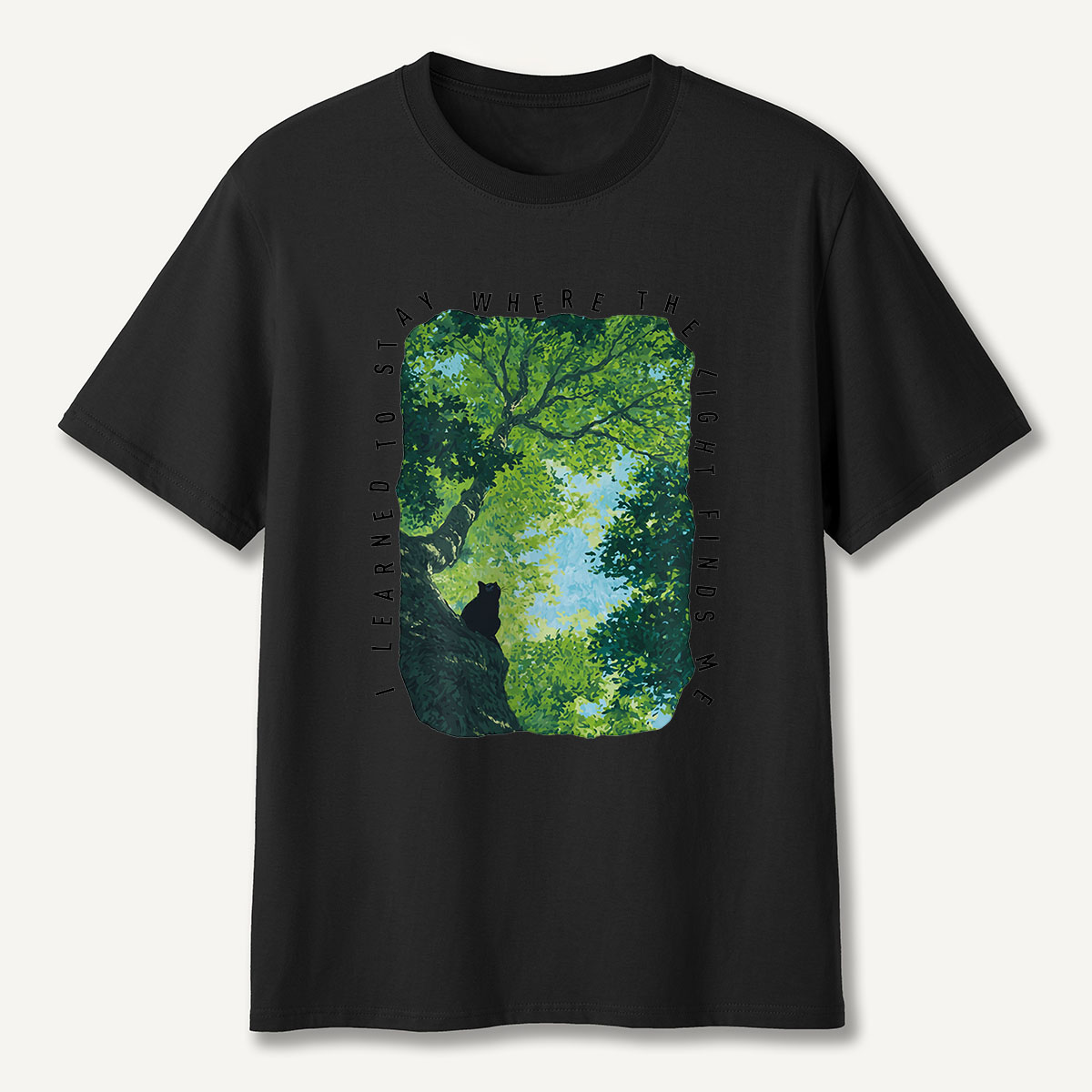 MDCTBYWY26072402 Where the Light Finds Me T-Shirt