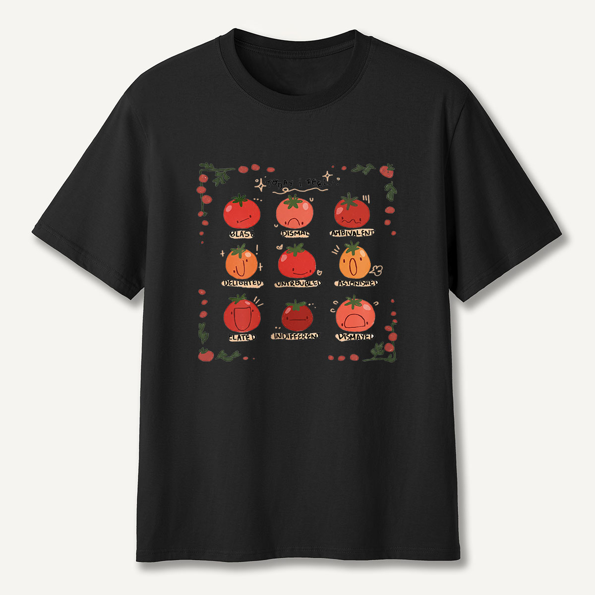MDCTBYWY26072409 Today I Feel... A Tomato Mood Journal T-Shirt