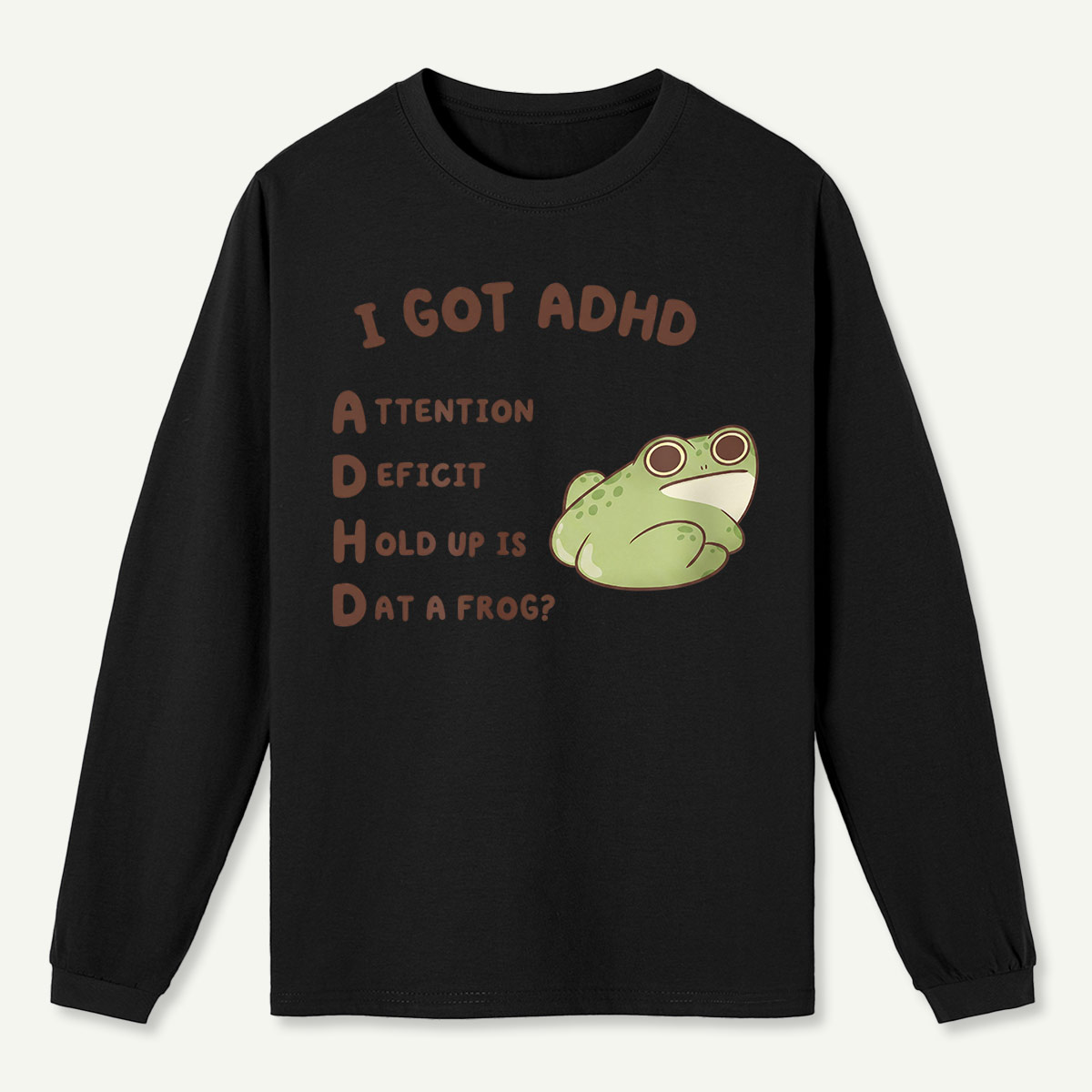 Cartoon Frog Long Sleeve T-Shirt