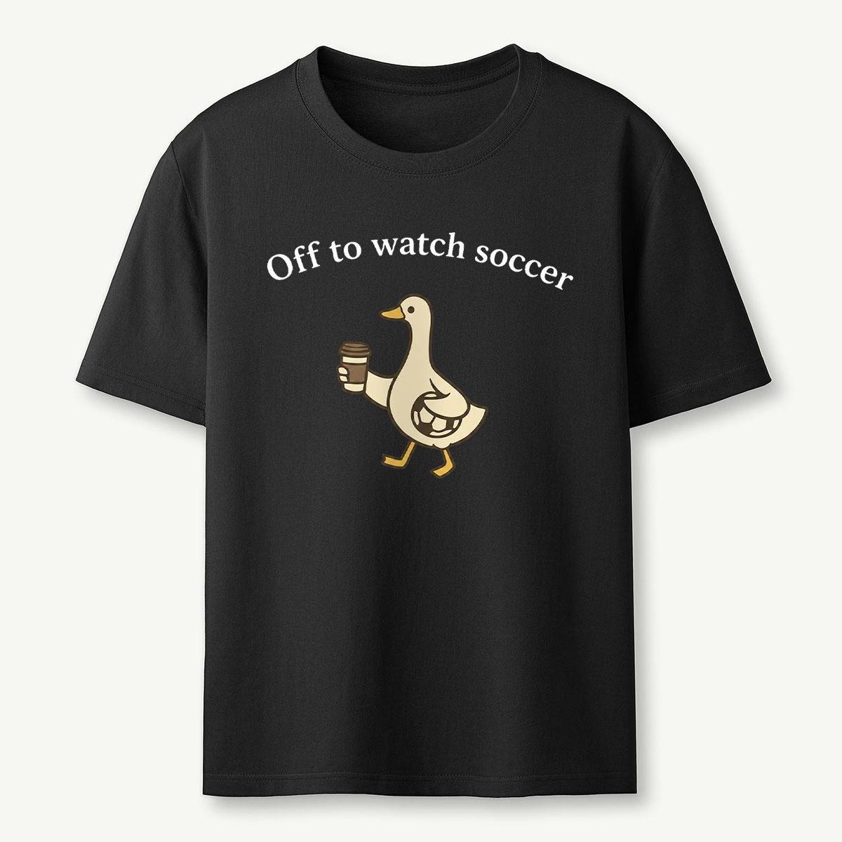 Funny Duck Soccer T‑Shirt