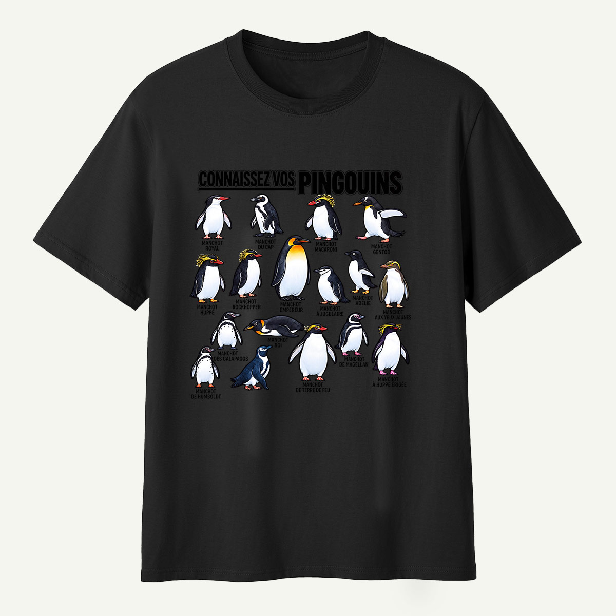 Connaissez Vos Pingouins Penguin Guide T-Shirt