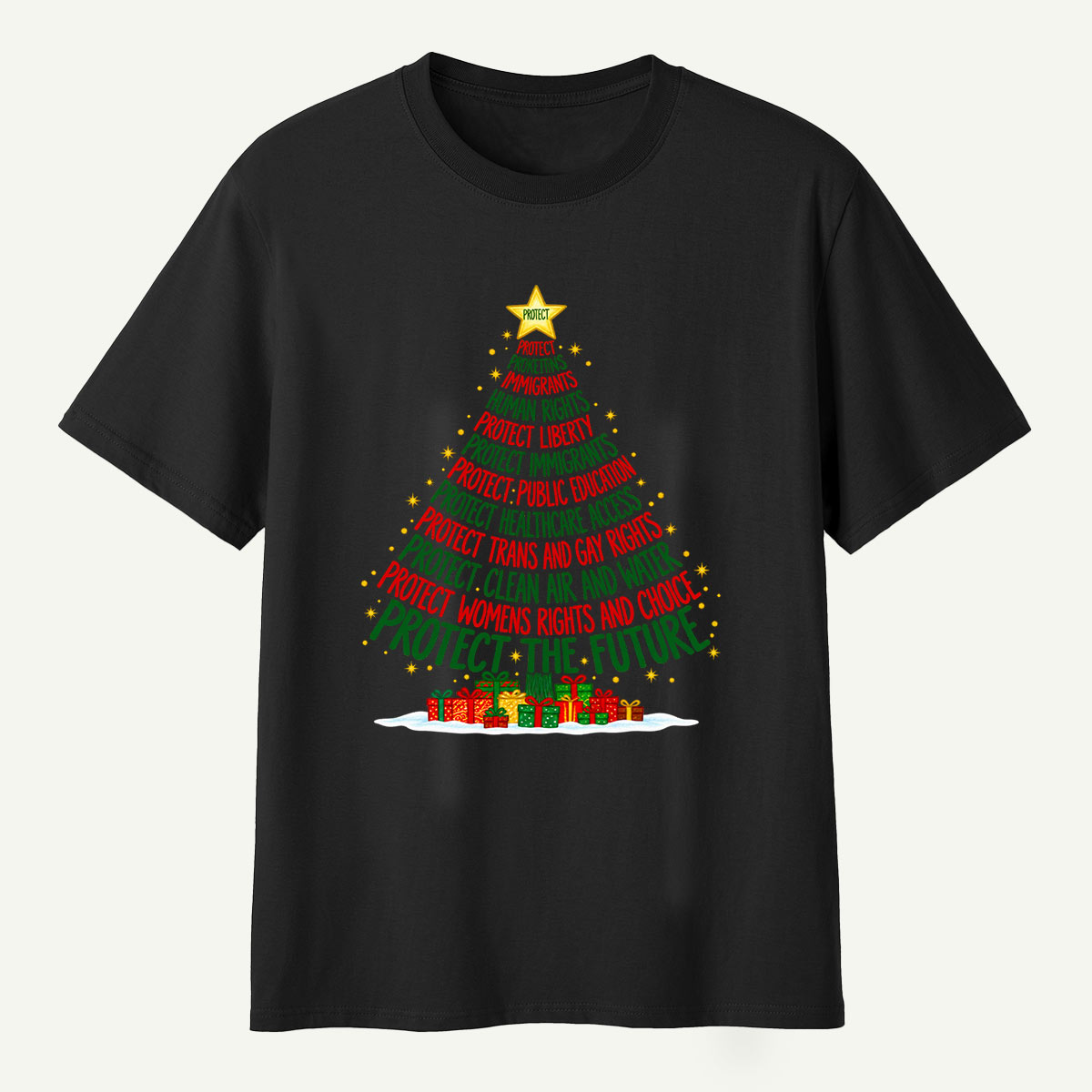 Protect The Future Christmas Tree T-Shirt