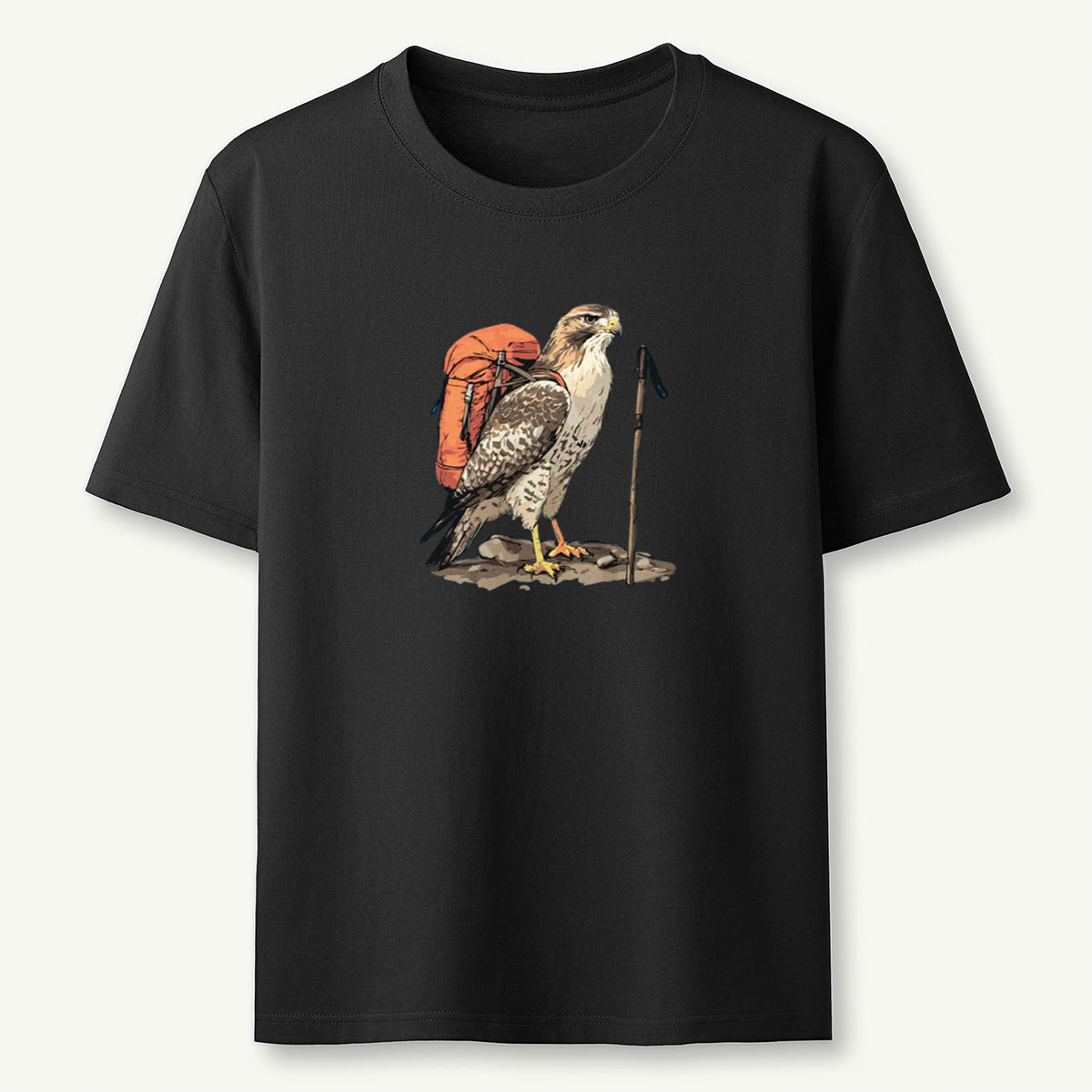 Alaskan Red-tailed Hawk Backpacker T-Shirt