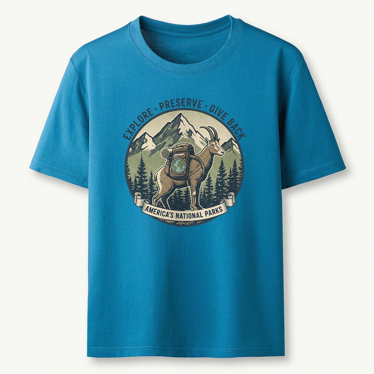 Americas National Parks Goat T-Shirt