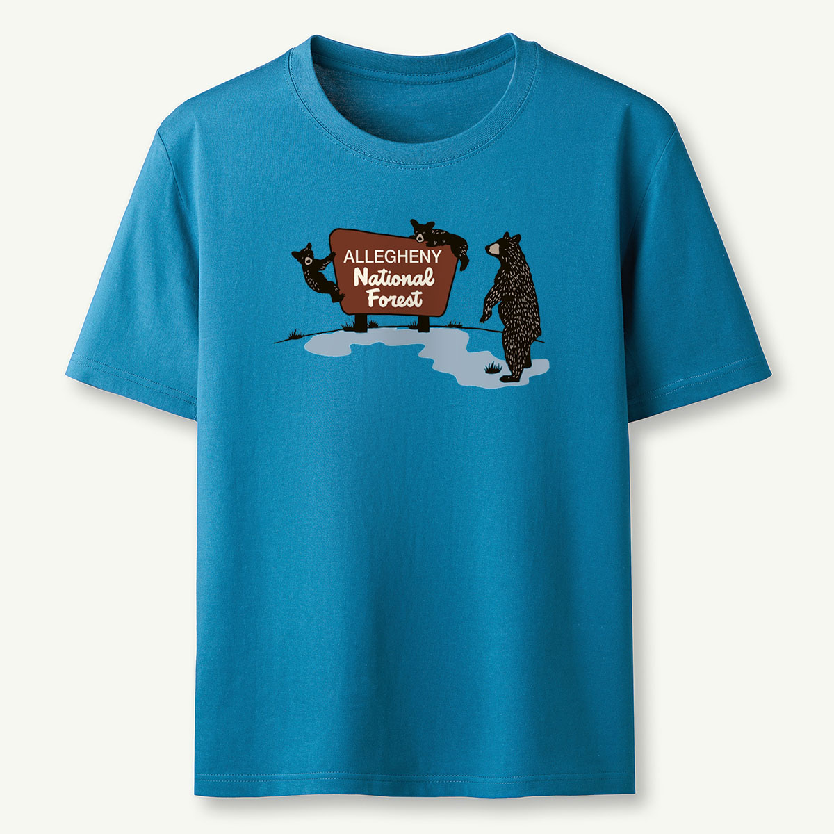 Park Sign Bears Tee Cotton Classic T-Shirt