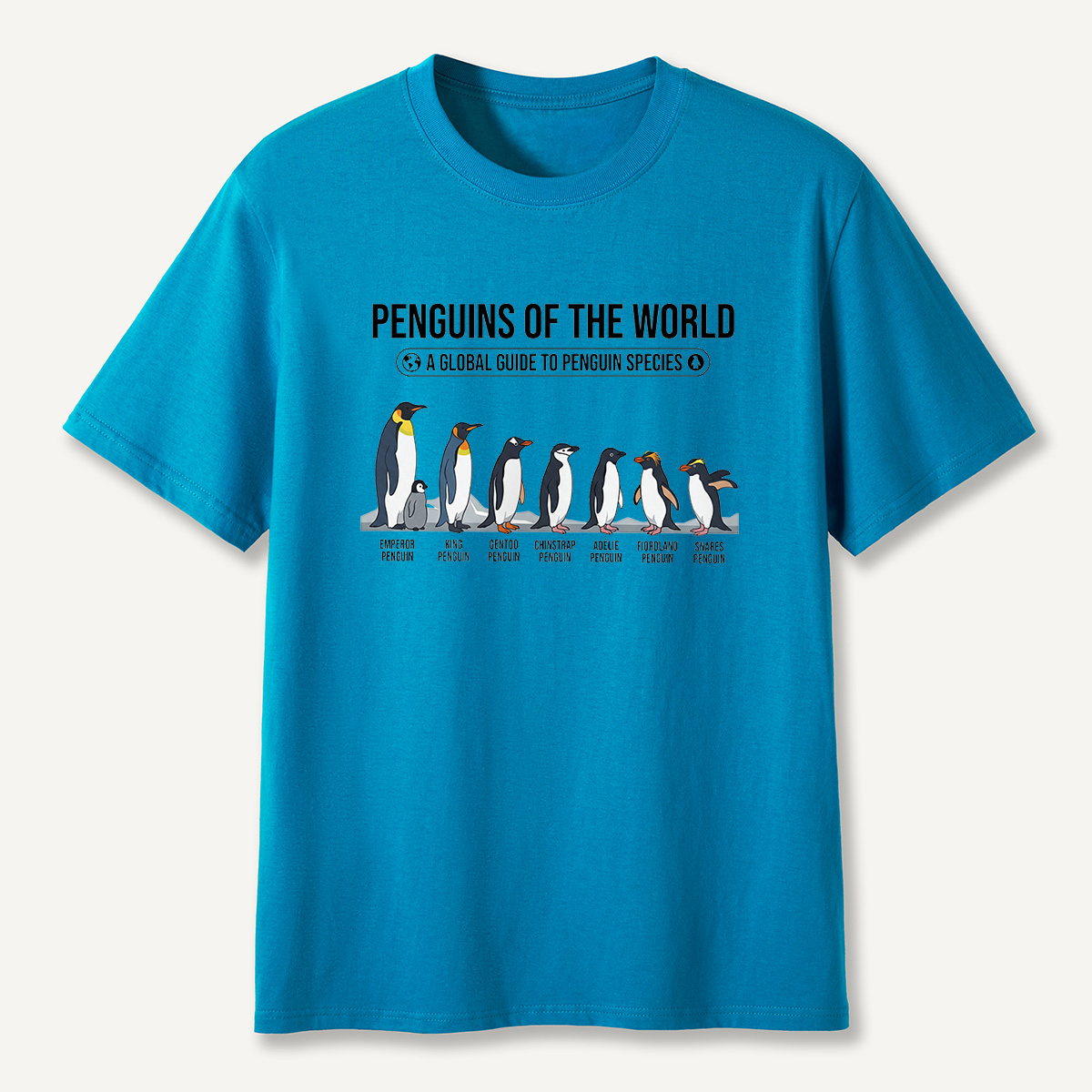 MDCTBYWY26072307 Penguins of the World T-Shirt
