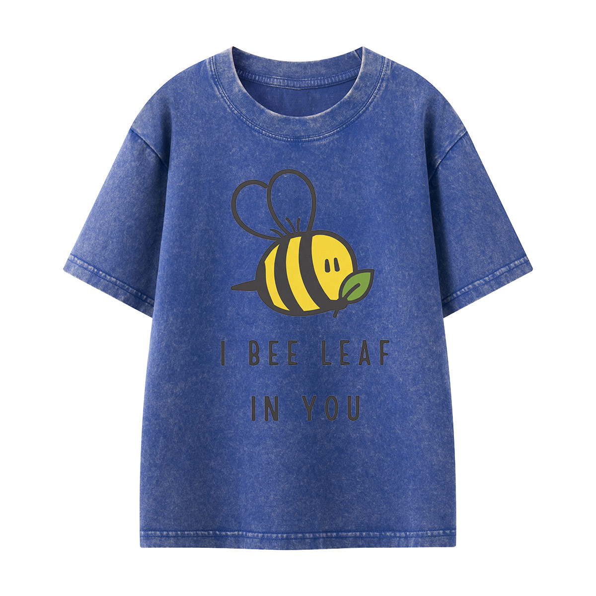 I Bee Leaf In You Kids Washed T-Shirt