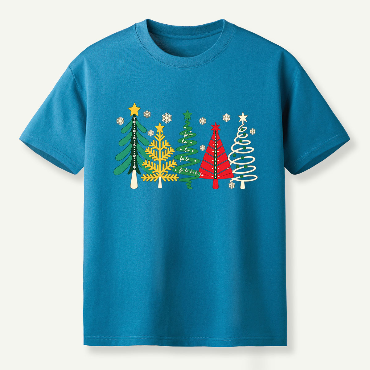 Retro Colorful Christmas Tree Collection T-Shirt