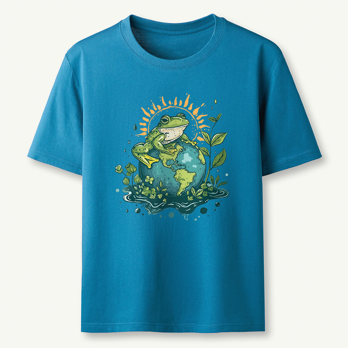 Frog Earth Day Green Themed T-Shirt