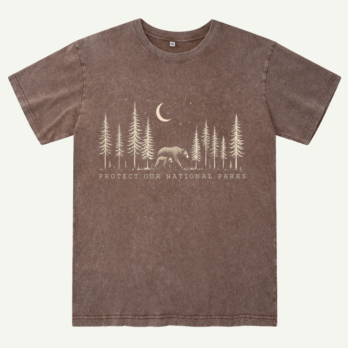 Protect The National Parks Environmental Activism Washed T-Shirt