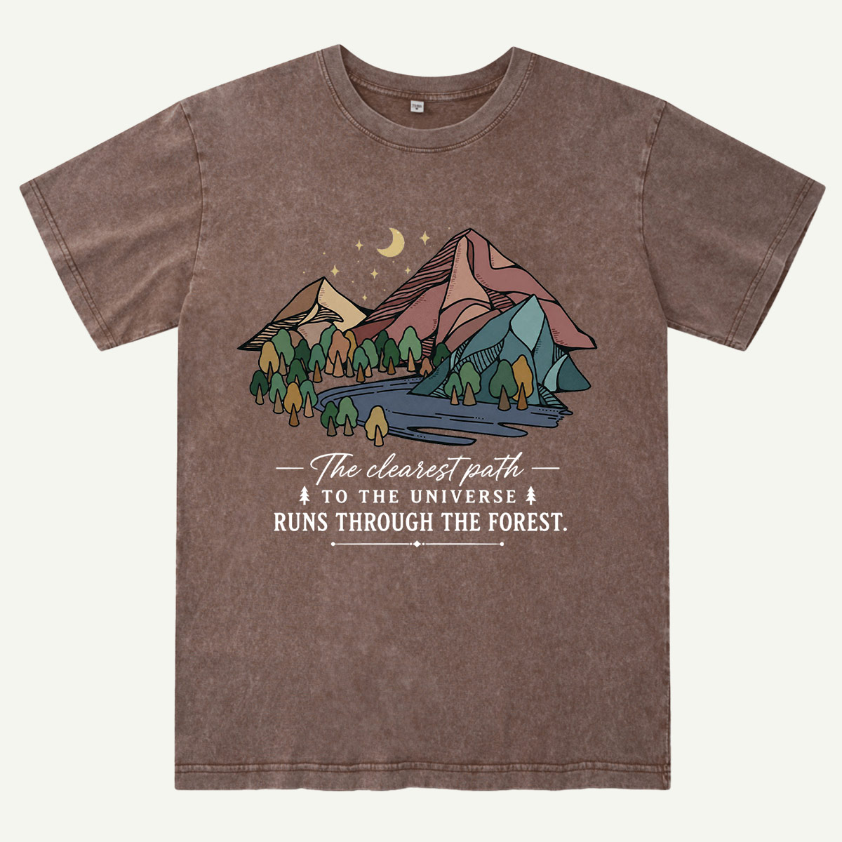 Mountain Forest Adventure Washed T-Shirt