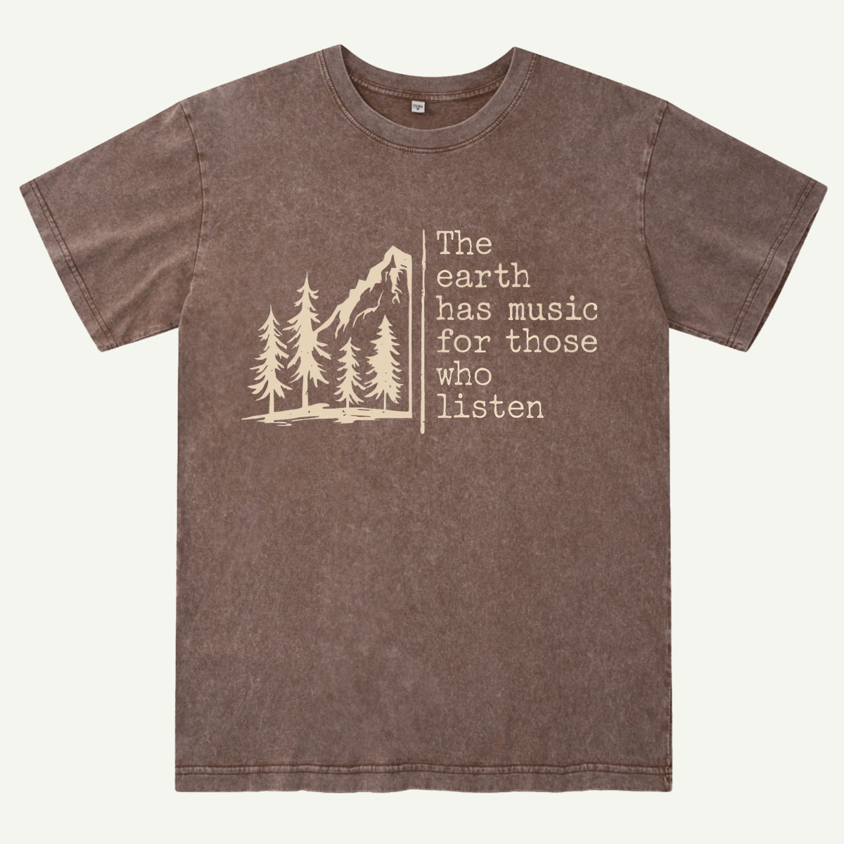 The Earth Has Music Raglan Washed T-Shirt