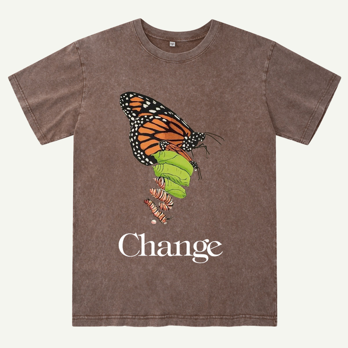 Butterfly Transformation Nature Washed T-Shirt