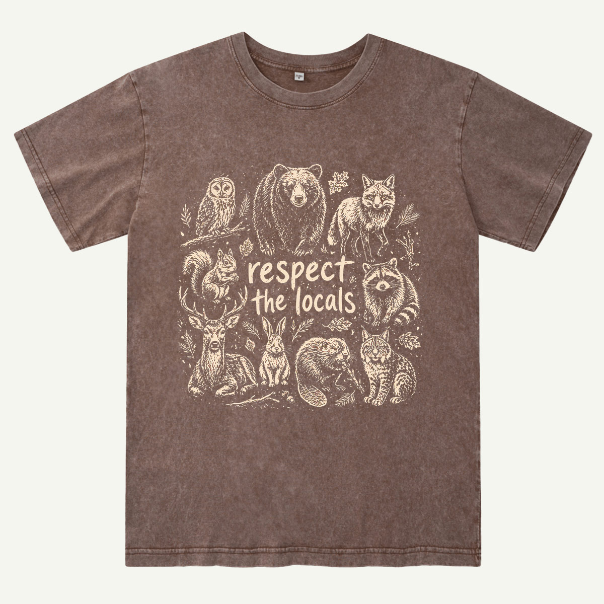 Woodland Wildlife Washed T-Shirt