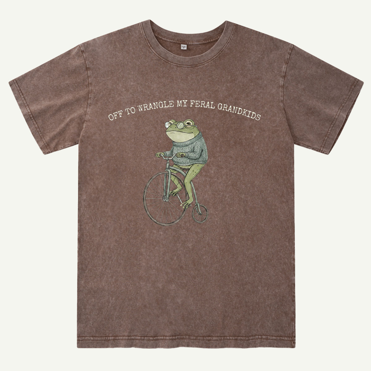 Off To Wrangle My Feral Grandkids Washed T-Shirt