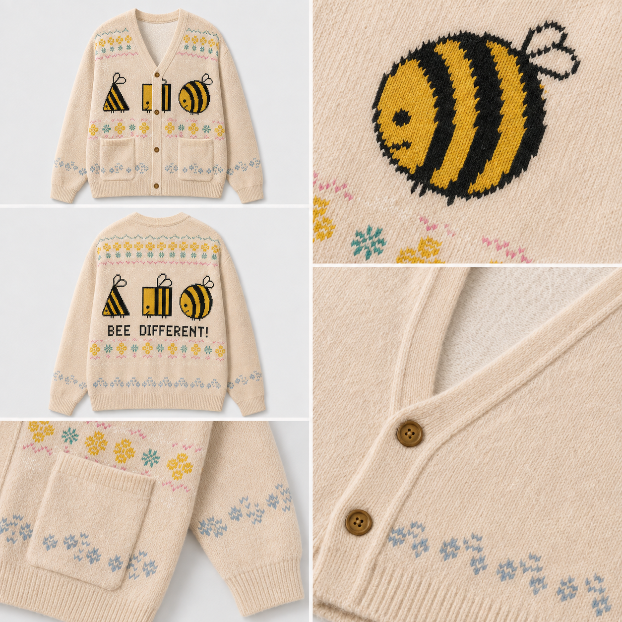 Bee Ugly Cardigan Sweaters