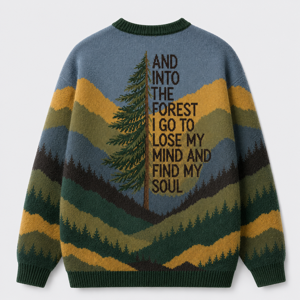 Into the Forest Tree Ugly Cardigan Sweaters