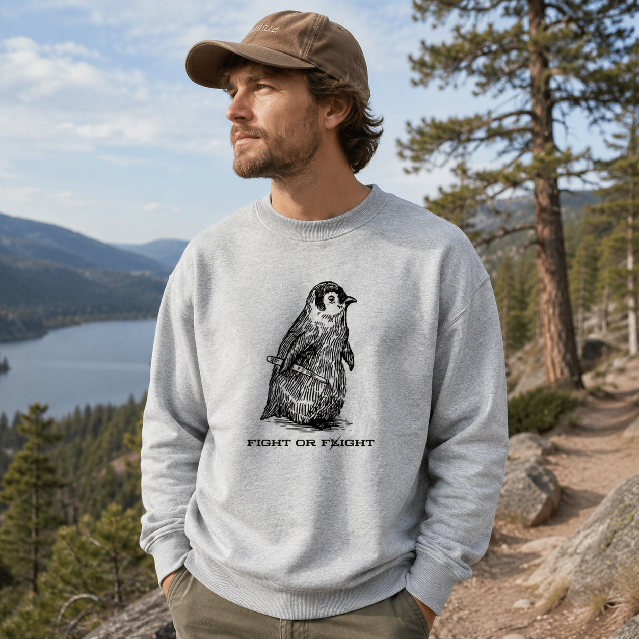 Fight Or Flight Perched Raptor Sweatshirts