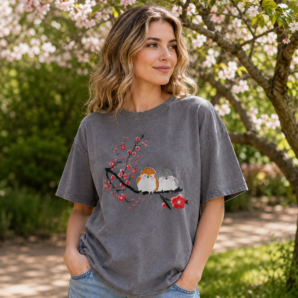 Blossom Branch Buddies Washed T-Shirt