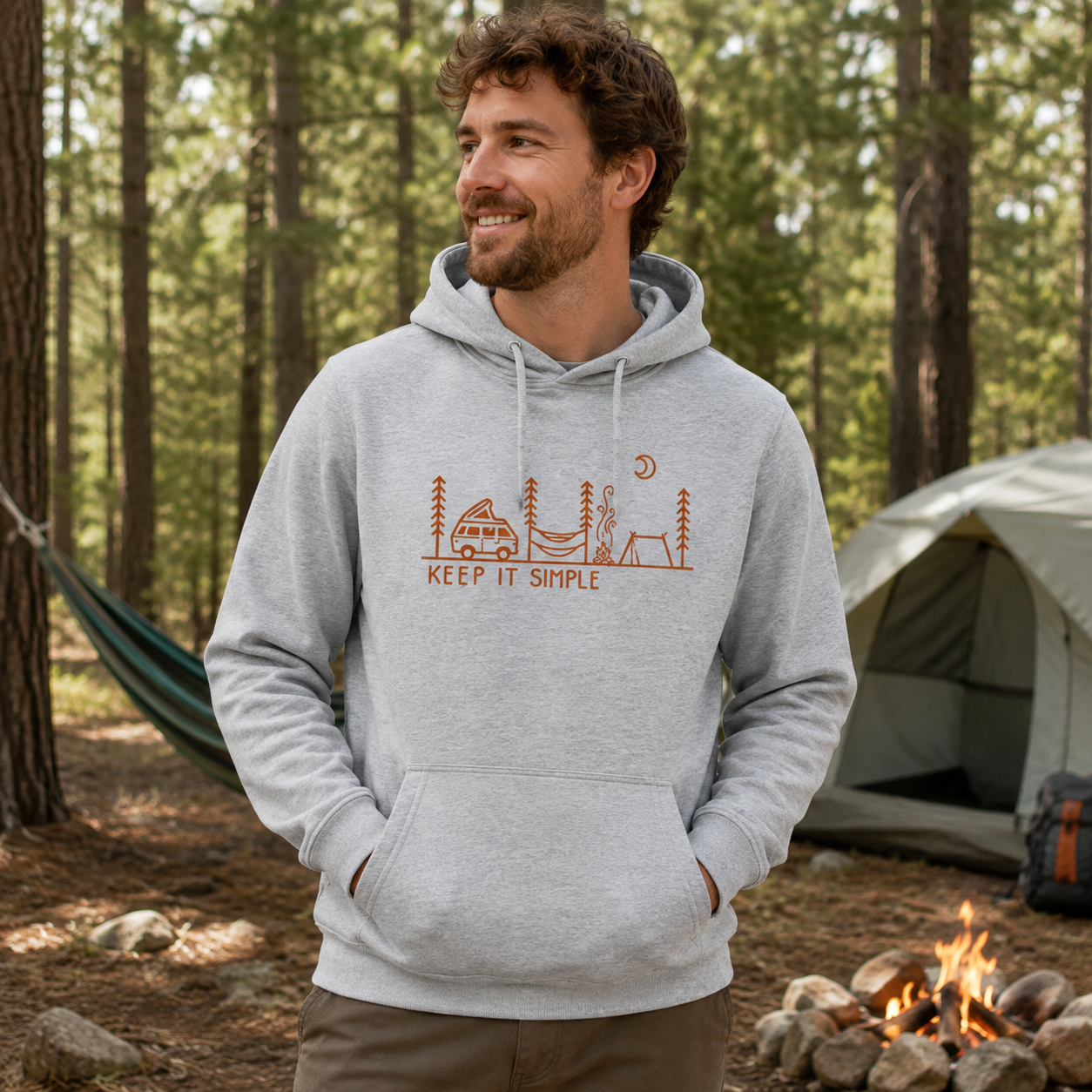 Keep It Simple Camp Van And Hammock Hoodie