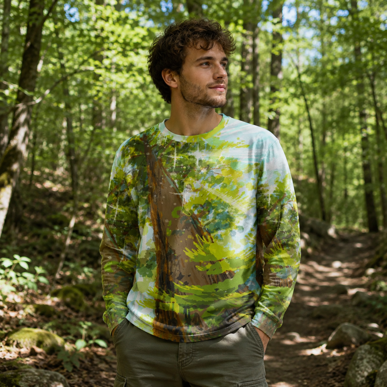 Into The Green Forest Premium Pure Cotton Long Sleeves