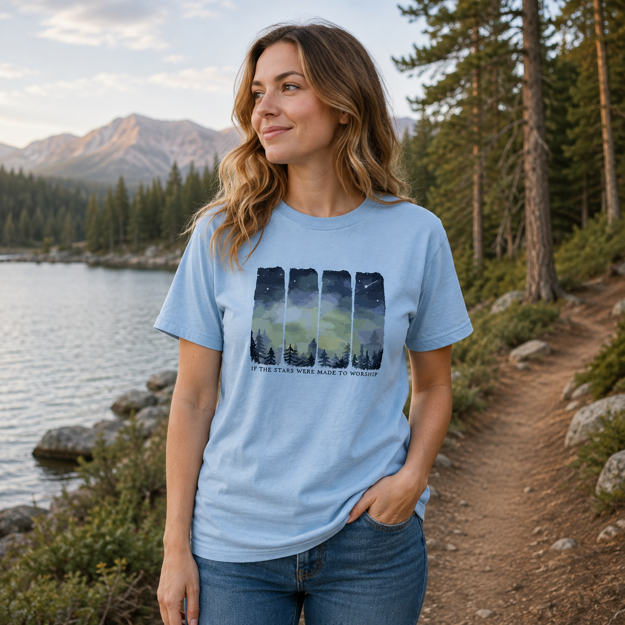 If The Stars Were Made To Worship Night Sky T-Shirt