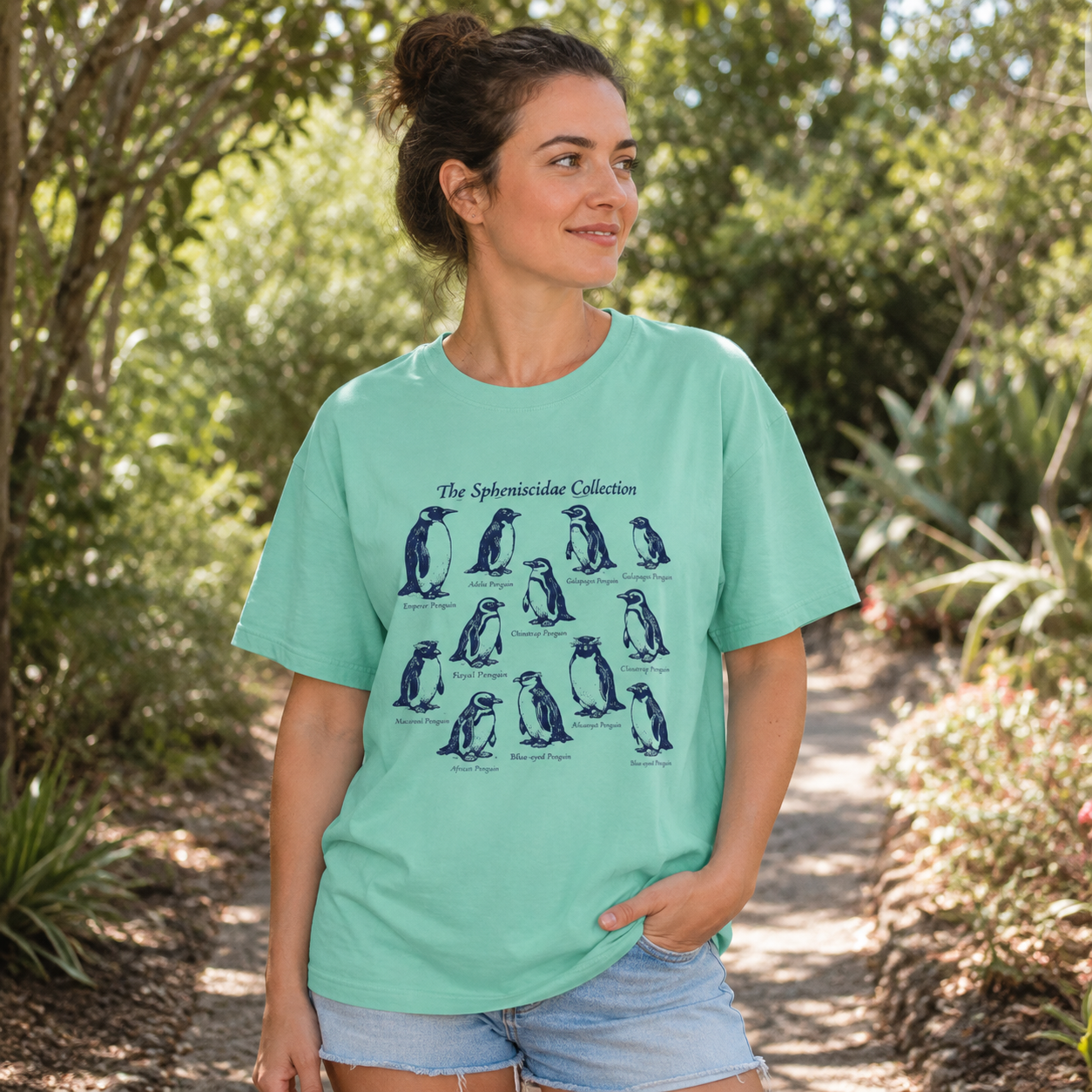 Spheniscidae Collection Penguin Species Guide T-Shirt