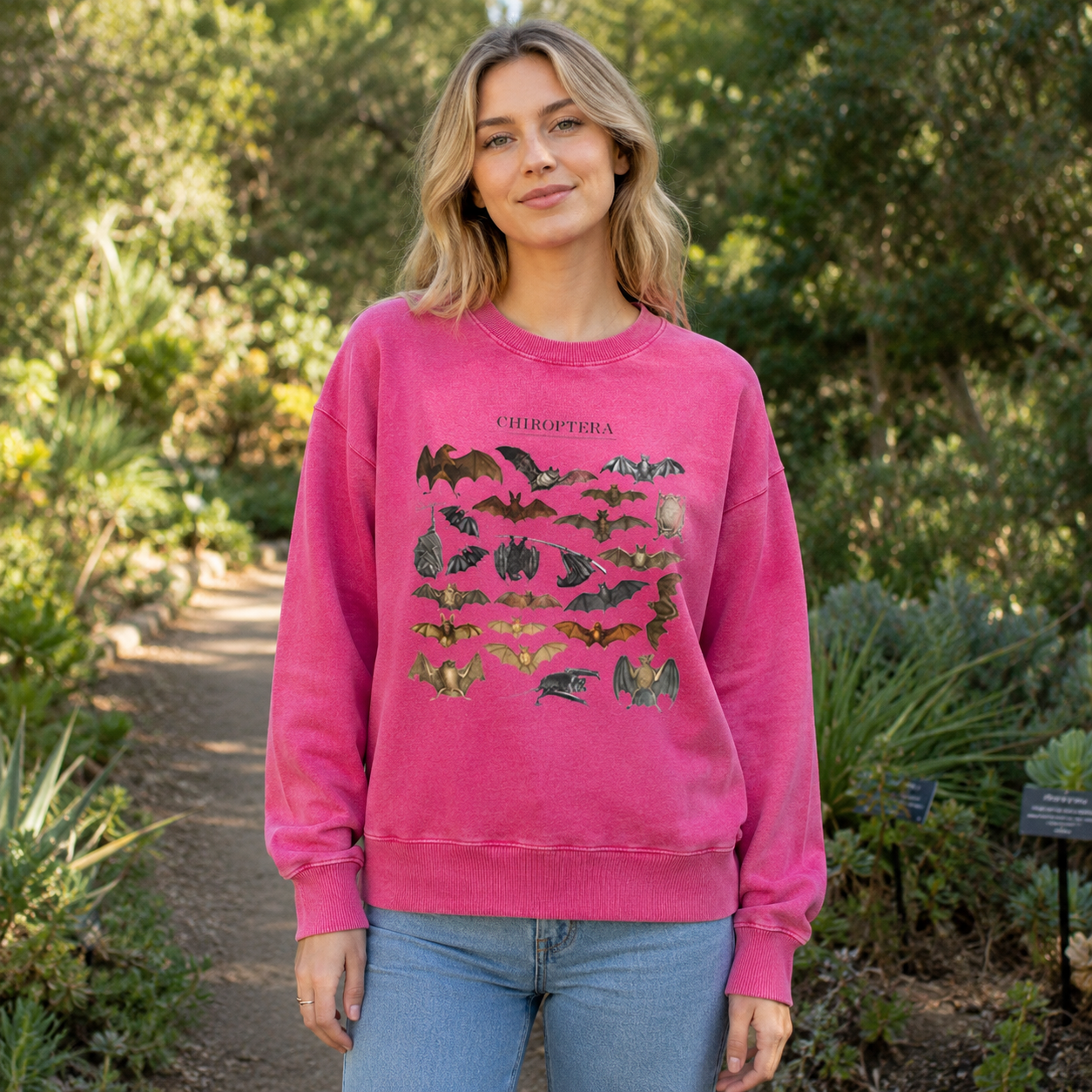 Chiroptera Bat Species Washed Sweatshirts