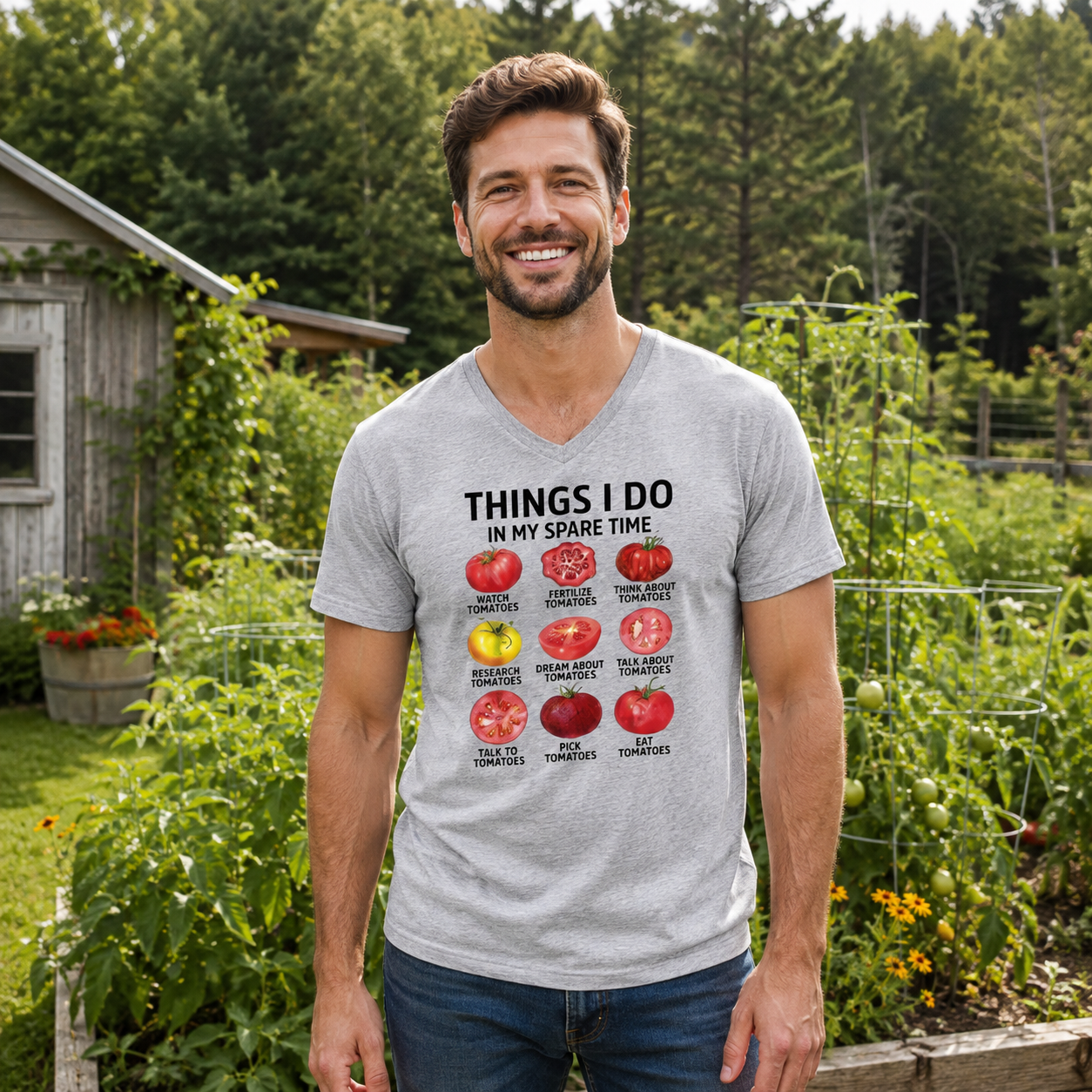 Things I Do In My Spare Time Science Chart V-neck T-Shirt