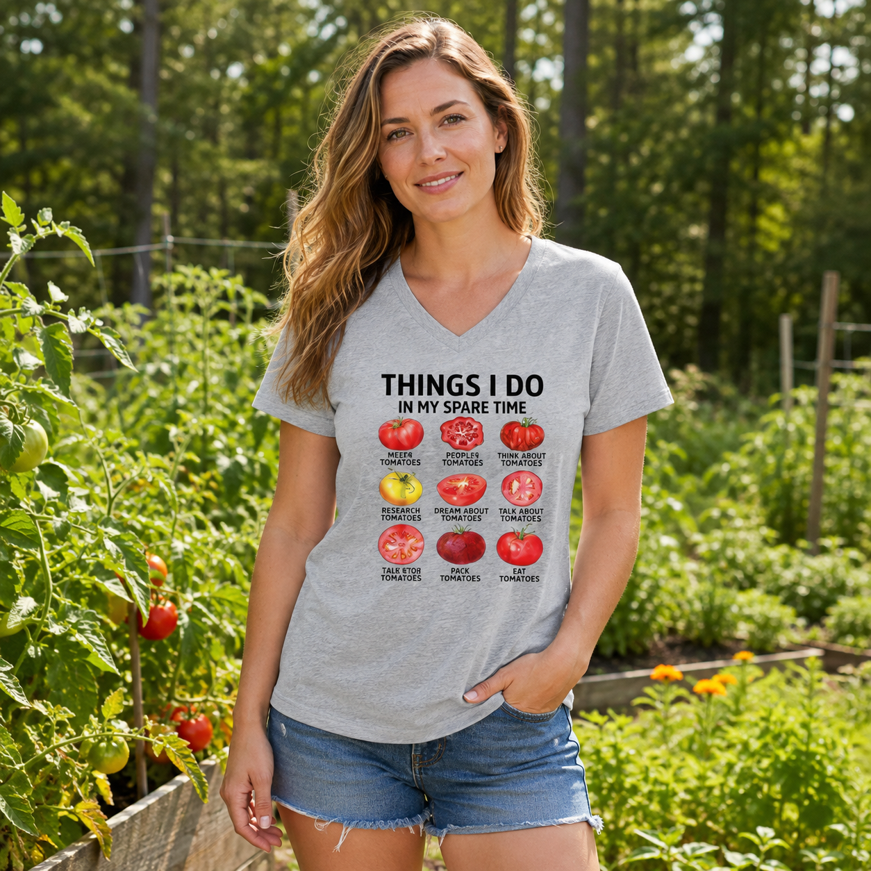 Things I Do In My Spare Time Science Chart V-neck T-Shirt