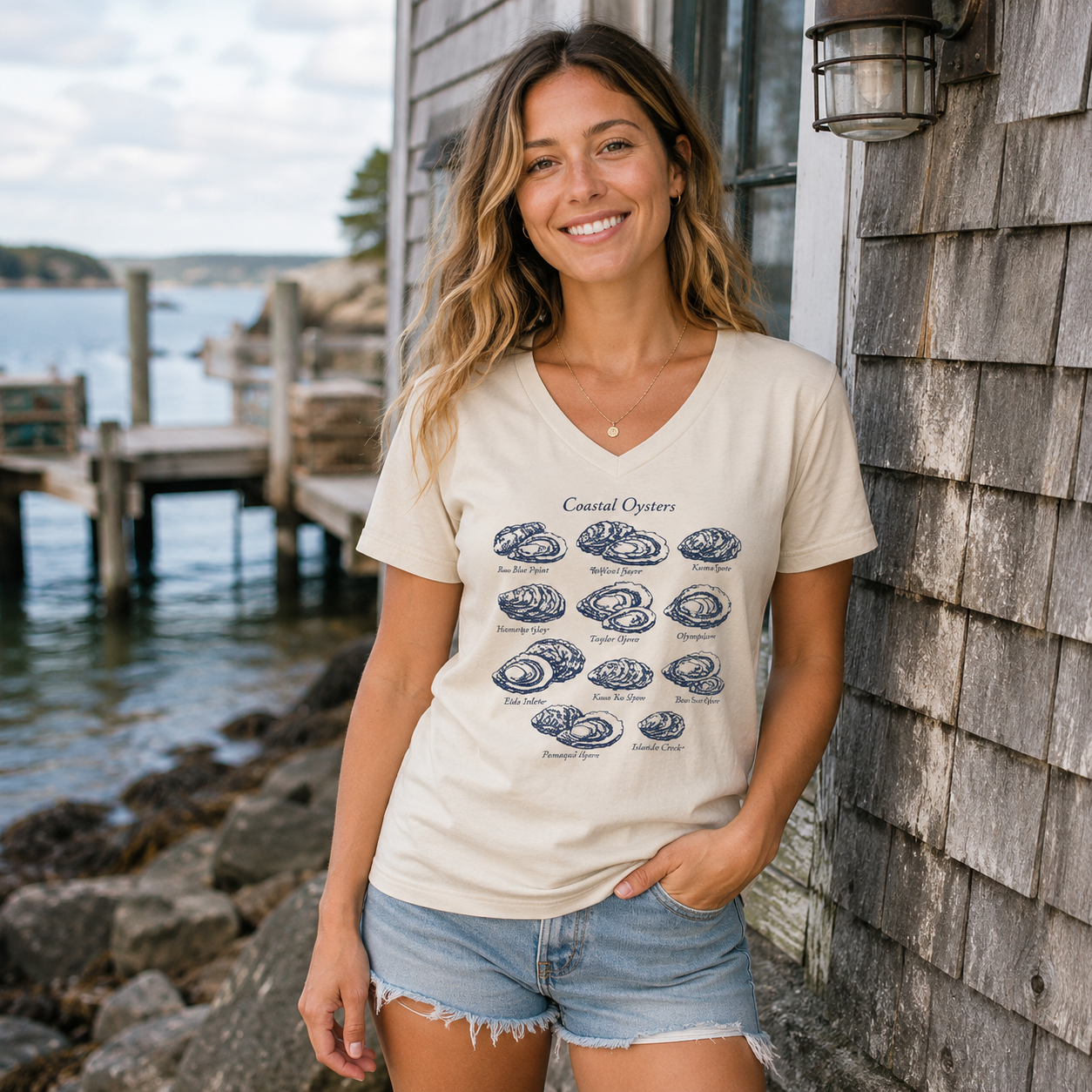 Curved Critters Armadillo Collection V-neck T-Shirt