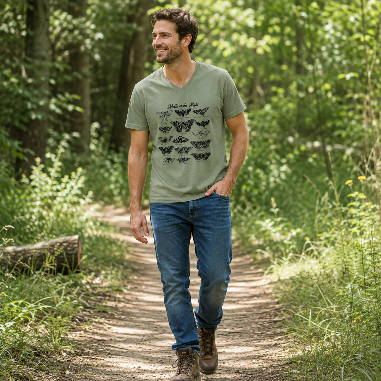 Moths Of The World Field Guide V-neck T-Shirt