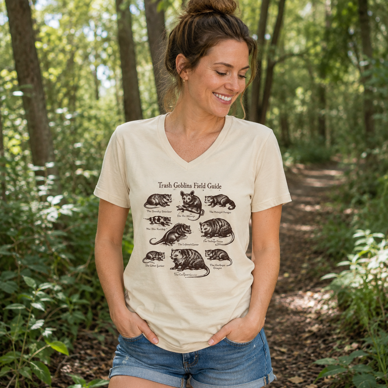 Guinea Pig Breed Guide V-neck T-Shirt