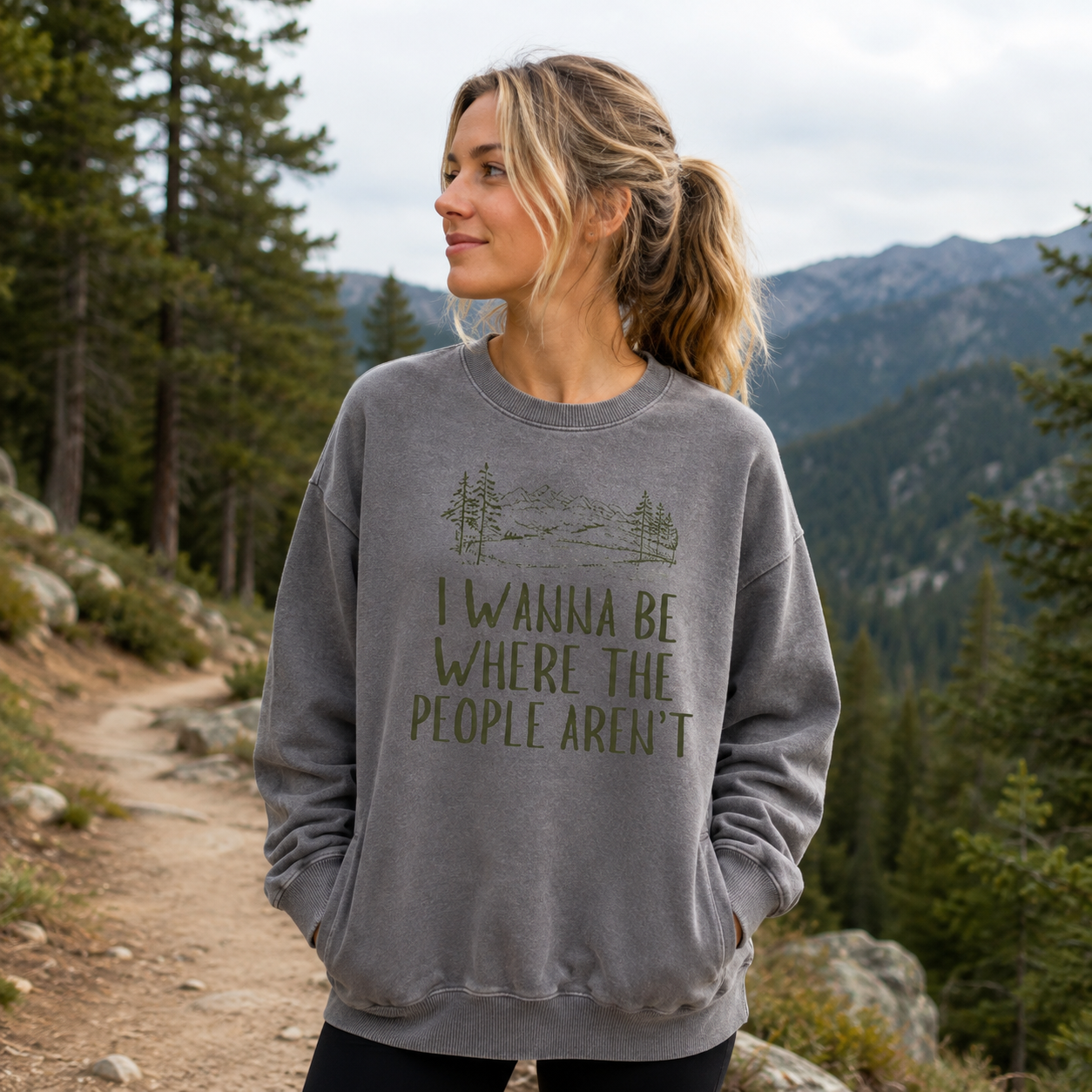 I Wanna Be Where The People Arent Washed Sweatshirts