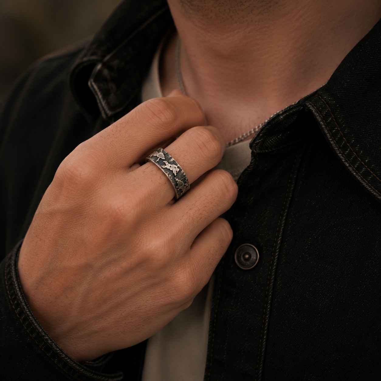 Wild Stallion Engraved Ring