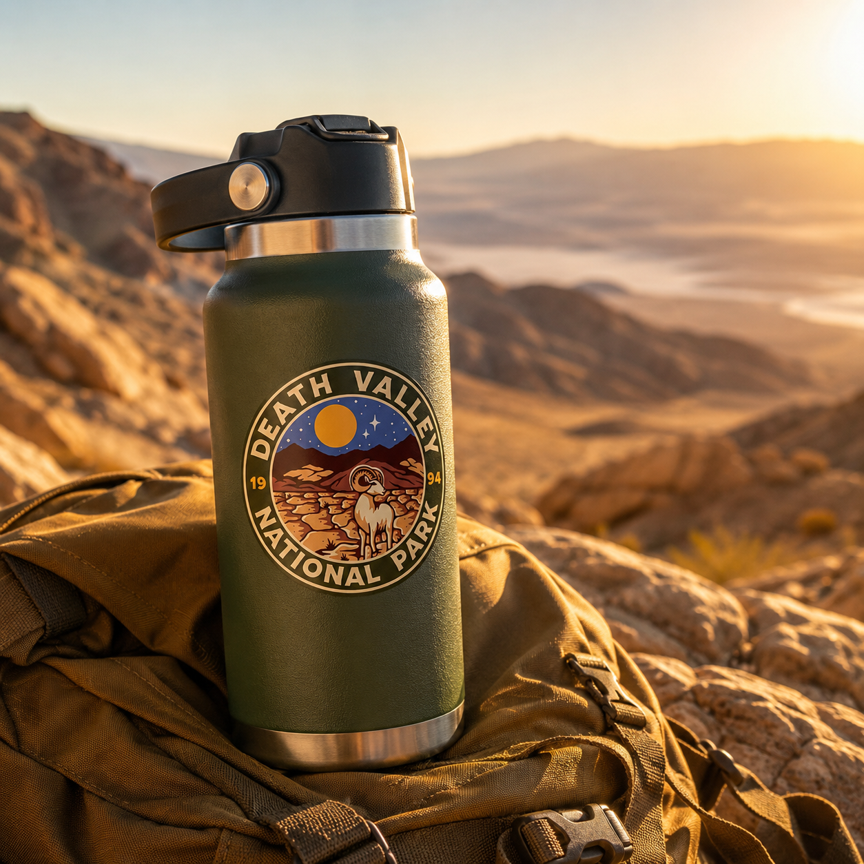 Death Valley National Park Retro Sticker