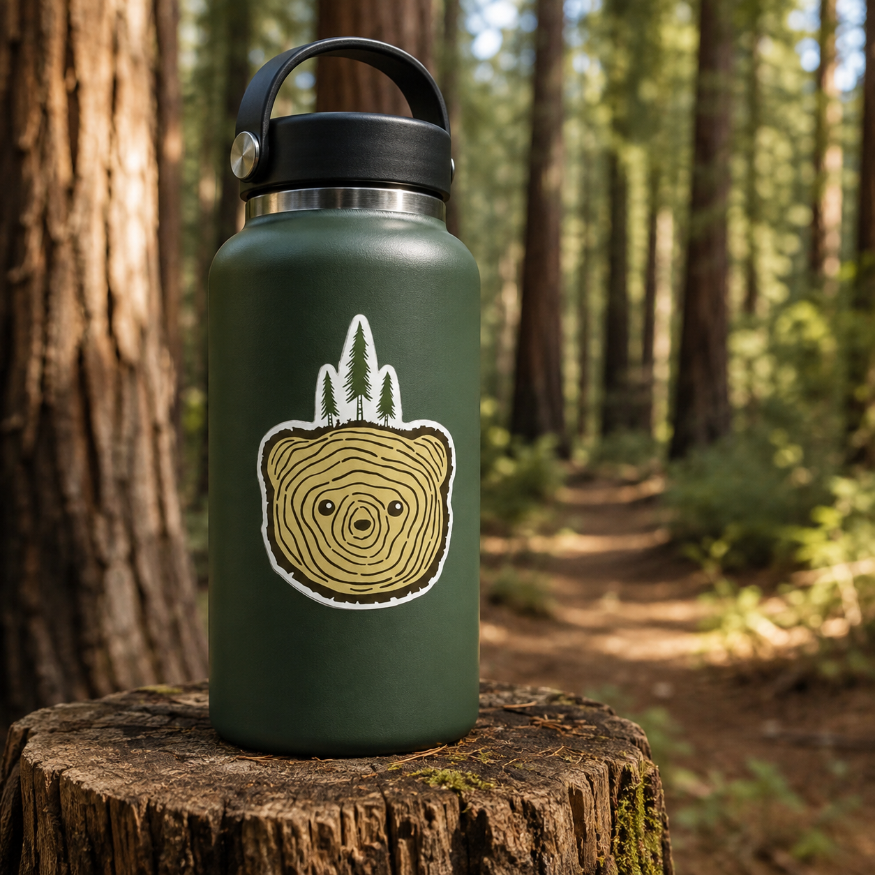 Bear Tree Sticker