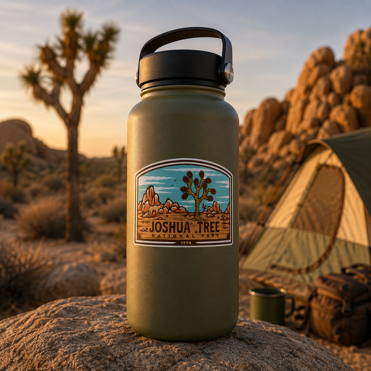 Joshua Tree National Park Retro Sticker