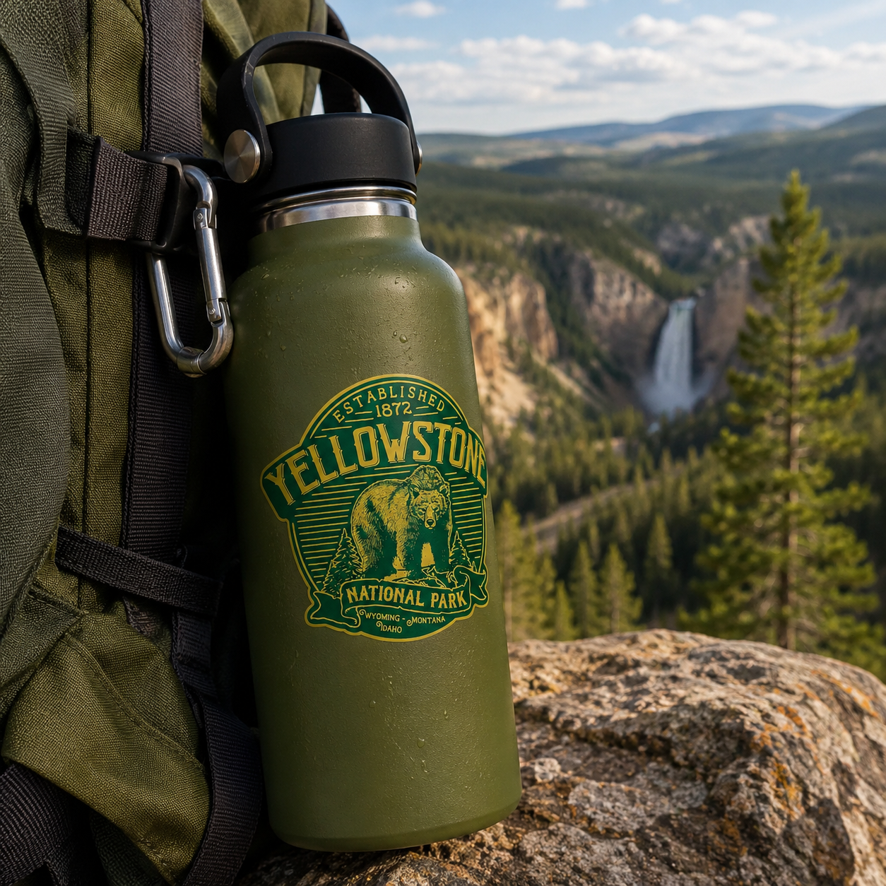 Yellowstone National Park Vintage Sticker