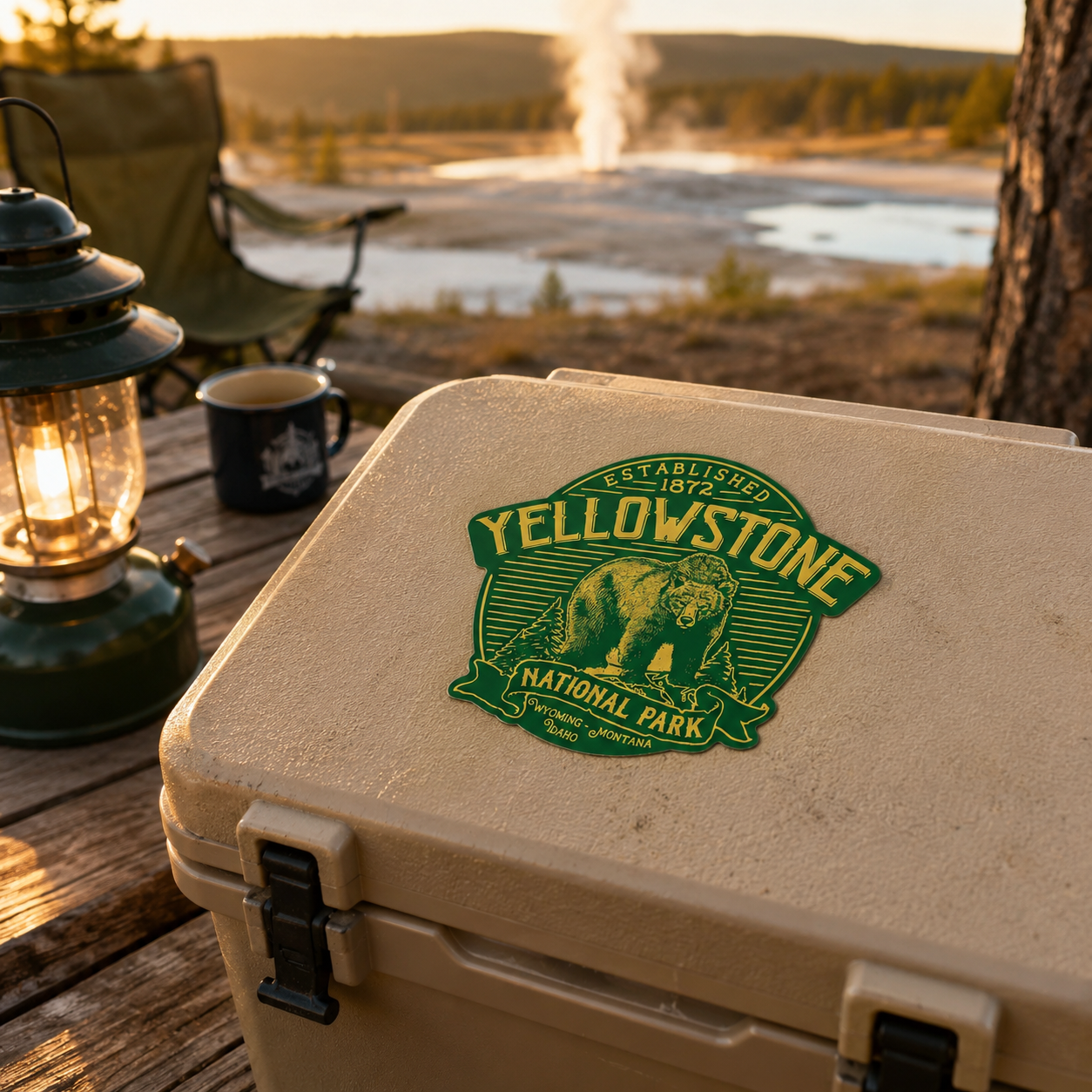 Yellowstone National Park Vintage Sticker