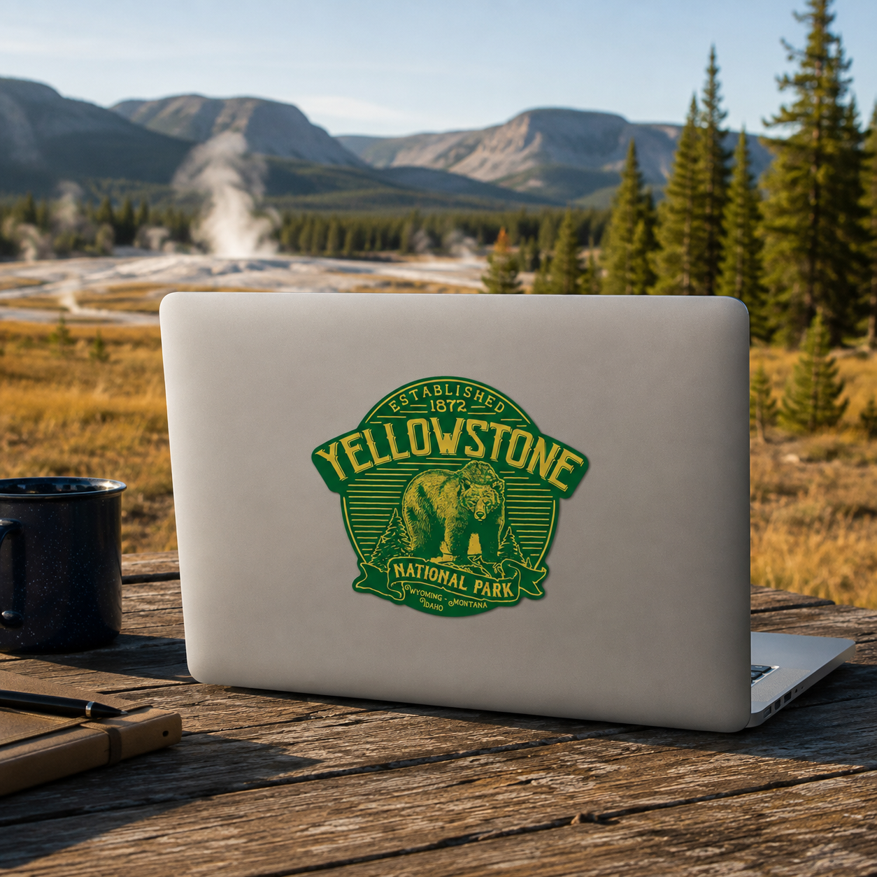 Yellowstone National Park Vintage Sticker