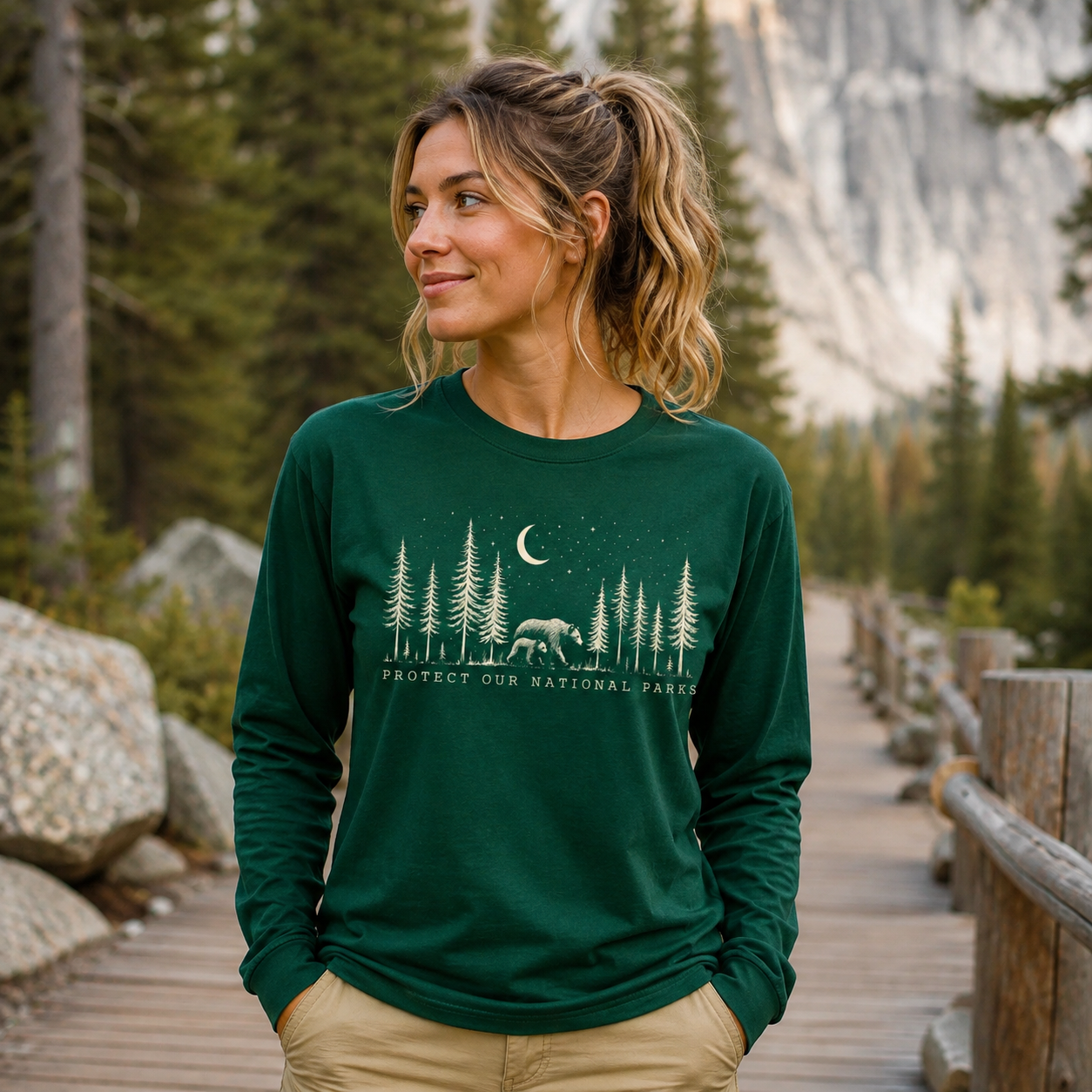 Protect The National Parks Environmental Activism Long Sleeve T-Shirt